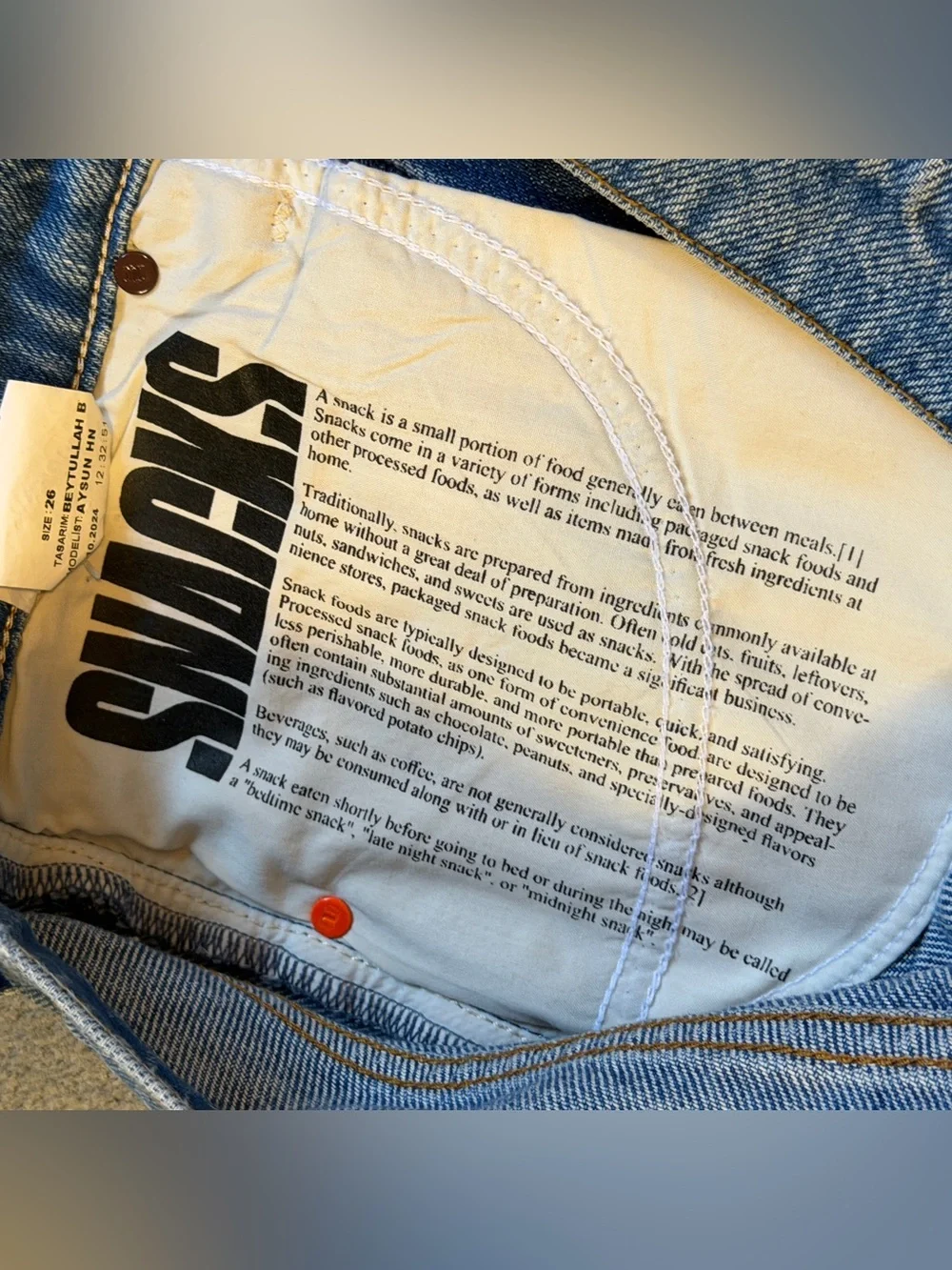 Mother Denim - Snacks! 90s Retro Straight Leg - Light Blue Wash - Slouchy Fit 26 - Picture 7 of 9